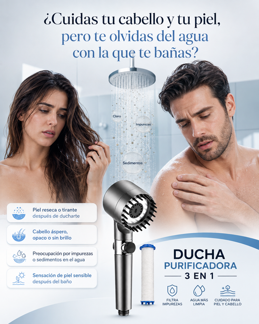 DUCHA 3 EN 1 CON PURIFICADOR